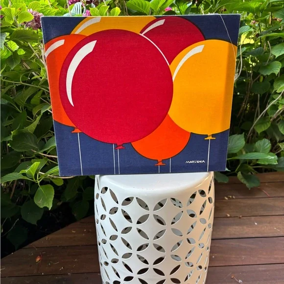 Marushka Colorful Balloon Art Canvas - Picture 2 of 2